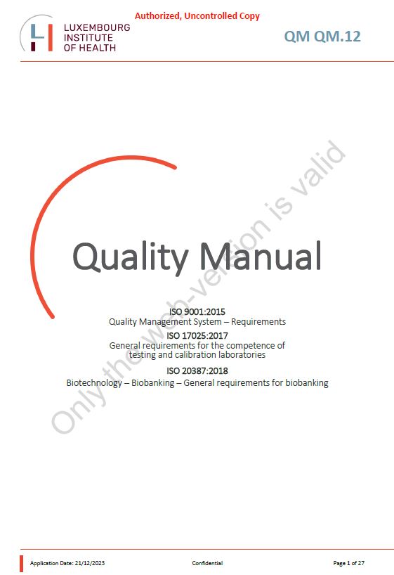 LIH Quality Manual  